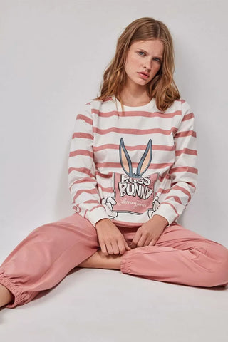 Pijama Senhora Bugs Bunny Algodão