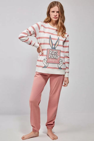 Pijama Senhora Bugs Bunny Algodão