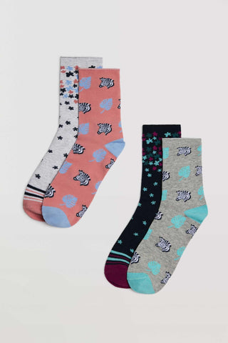 Pack 4 pares de meias sem punho - Rarassocks